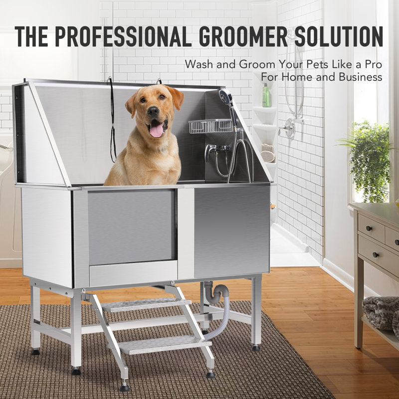 COZ Stainless Steel Dog Grooming Bath Tub & Reviews Wayfair